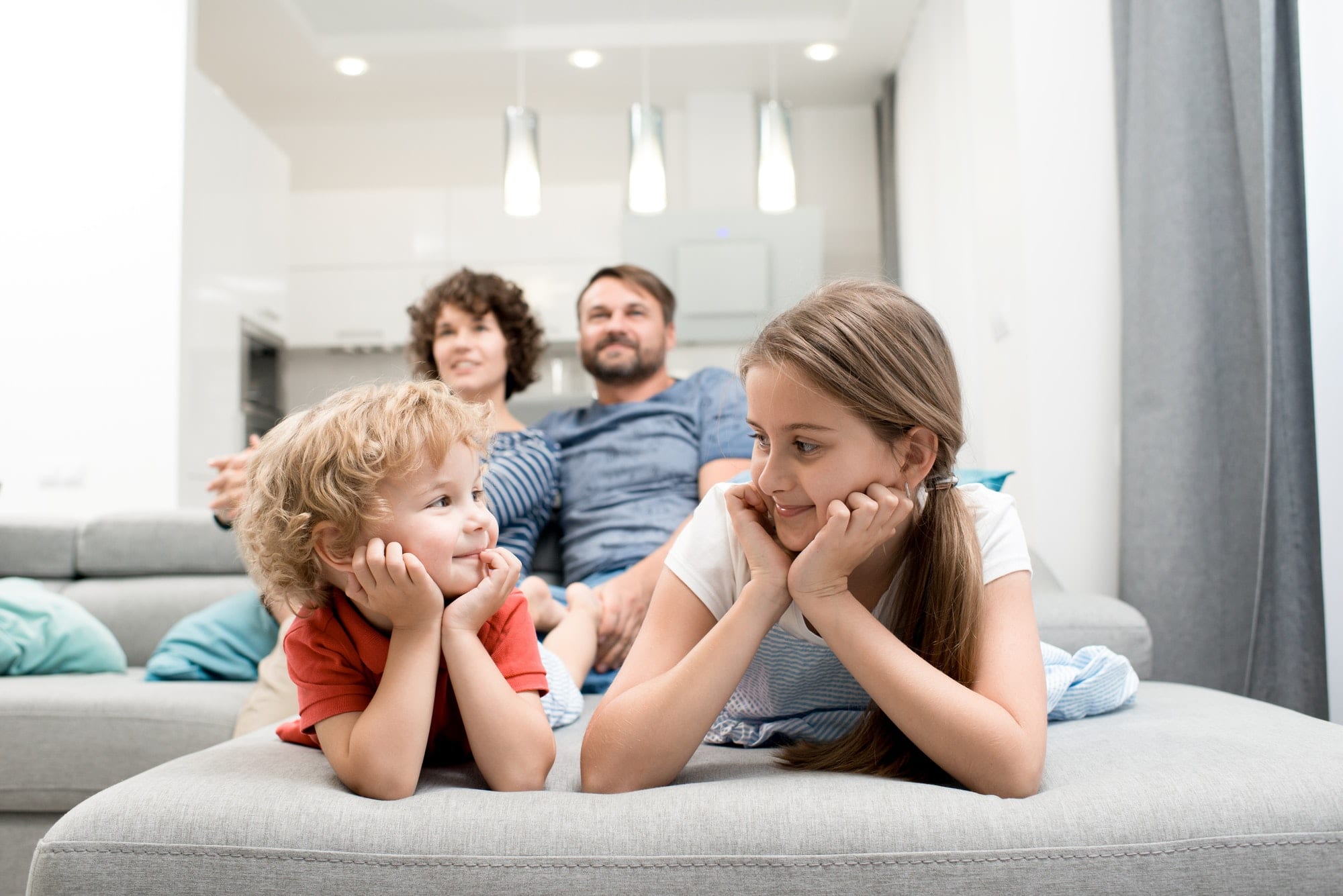 Family Enjoying Weekend Together